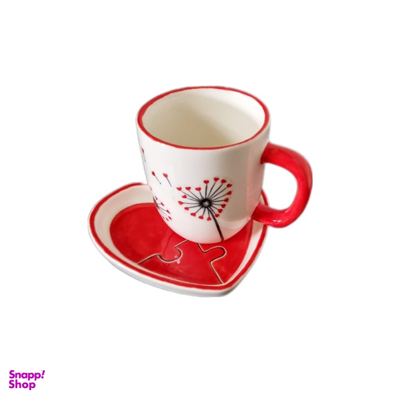 ماگ و زیرماگی طرح قلب