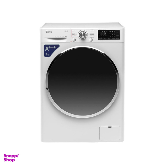 ماشین لباسشویی جی پلاس مدل GWM-L909SW ظرفیت 9 کیلوگرم