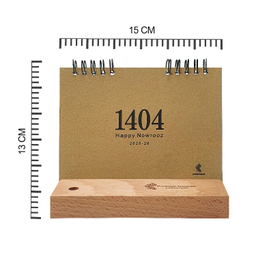 تقویم رومیزی 1404 پدیده نقش مدل flower craft کد 1430 بسته 6 عددی