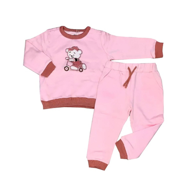 ست بلوز و شلوار تو کرکی مادر مدل بانی کد AM-MA-Bani رنگ صورتی