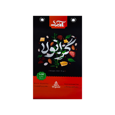 جو دوسرپرک صبحانه آنید با مغز بادام توت فرنگی موز کنجد چیپس کاکائو وزن  450 گرم