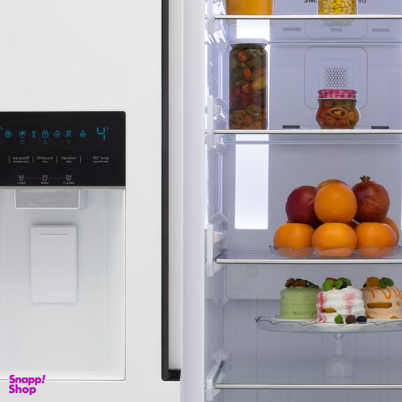 یخچال و فریزر ساید بای ساید 32 فوت اسنوا مدل SN8-2034GW