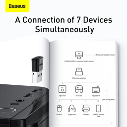 دانگل بلوتوث USB باسئوس مدل BA04 Black ZJBA000001