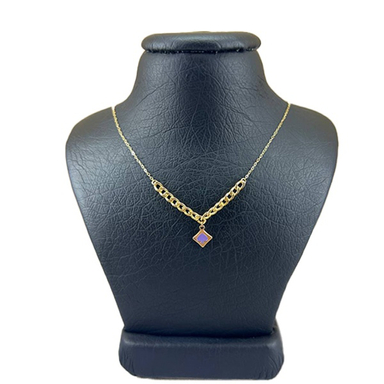گردنبند طلا 18 عیار زنانه طرح کارتیر ظریف بافت ریز کد 69846