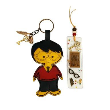 جاکلیدی بچگانه طرح هری پاتر به همراه نشانگر کتاب