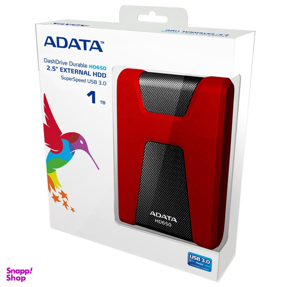 هارددیسک اکسترنال ای دیتا مدل دیوربل HD650 ظرفیت یک ترابایت