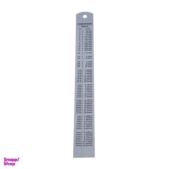 خط کش فوسکا مدل فلزی طول 20 سانتی متر