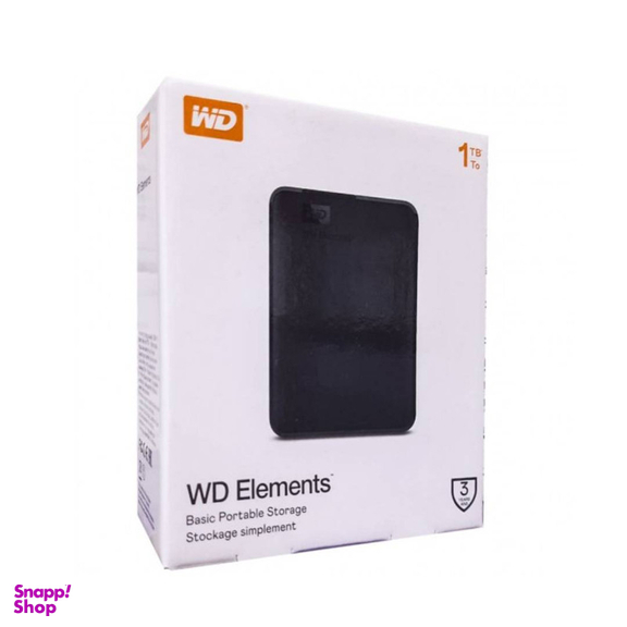 هارد دیسک اکسترنال وسترن دیجیتال مدل ELEMENTS ظرفیت یک ترابایت