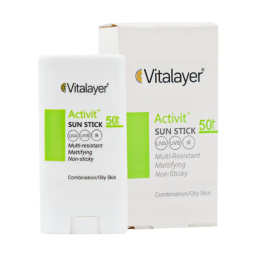 ضد آفتاب استیکی ویتالیر مدل SPF50 اکتیویت وزن 15 گرم