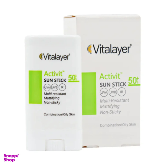 ضد آفتاب استیکی ویتالیر مدل SPF50 اکتیویت وزن 15 گرم