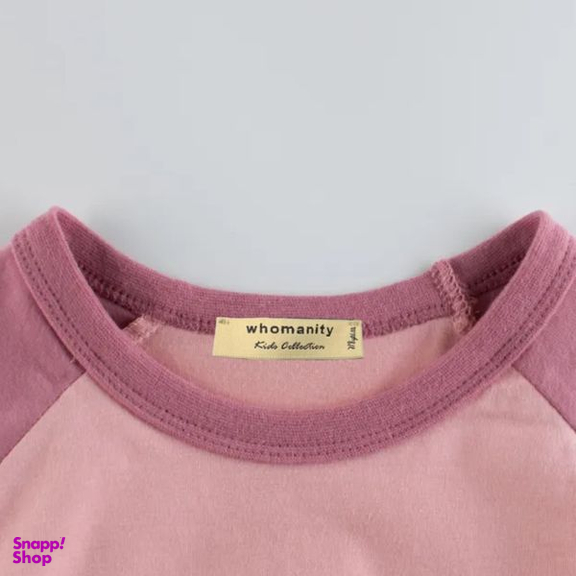 تی شرت آستین کوتاه دخترانه هومنیتی مدل WYKGTSHT9518-DKPNK