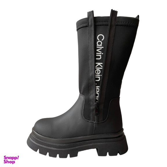 بوت زنانه طرح کلوین کلاین مدل CK21 رنگ مشکی