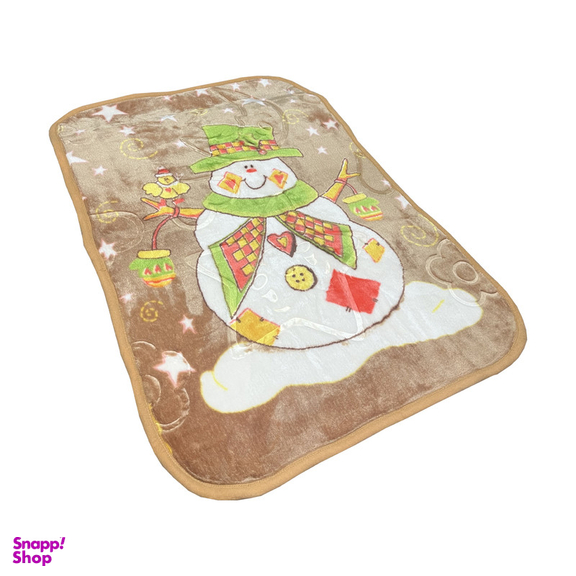 پتو کودک و نوزاد مدل آدمک برفی سایز 110×80 سانتی متر