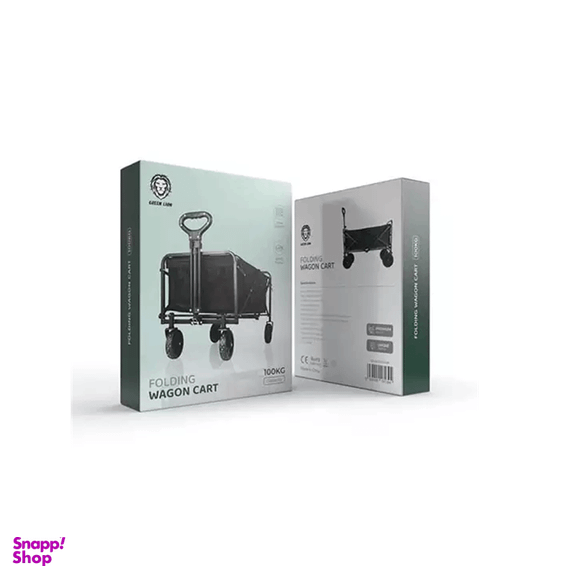 چرخ دستی واگن تاشو 100 لیتری گرین لاین مدل GNWGN220BK