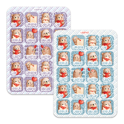 برچسب لاژید مدل تشویق دانش آموز طرح کارتونی کد A58 مجموعه 2 عددی