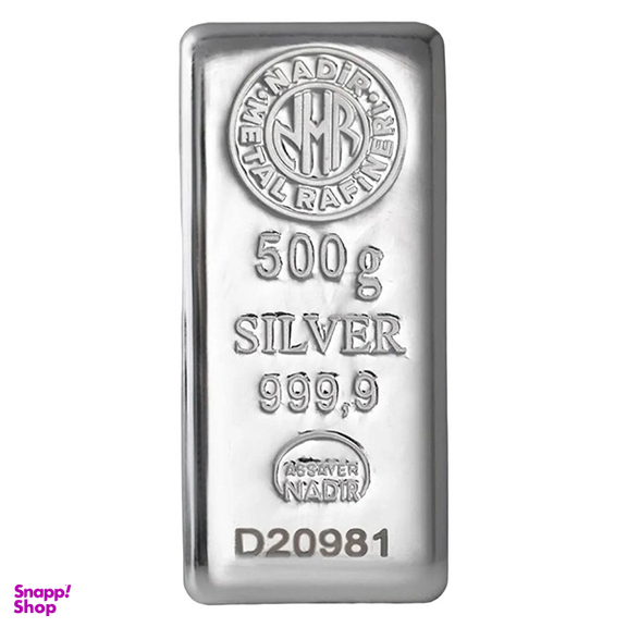 شمش نقره 999/9 عیار ندیر کد 690842