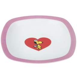 سرویس غذا خوری 5 پارچه کودک چینی زرین ایران سری کواترو مدل اسنوپی درجه عالی