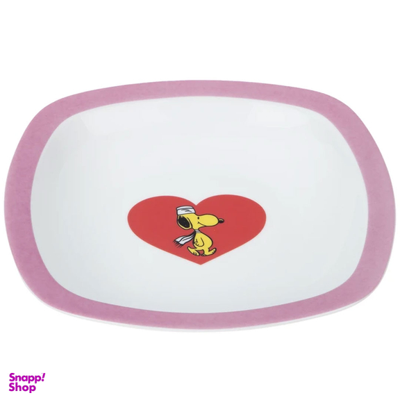 سرویس غذا خوری 5 پارچه کودک چینی زرین ایران سری کواترو مدل اسنوپی درجه عالی