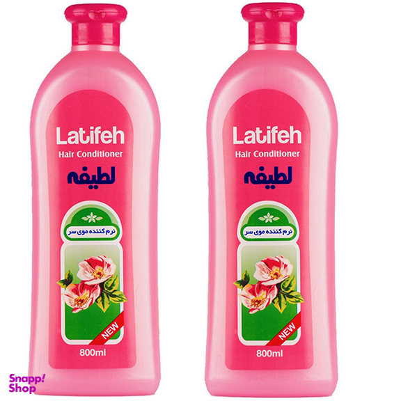نرم کننده مو لطیفه مدل Flower حجم 800 میلی لیتر مجموعه 2 عددی