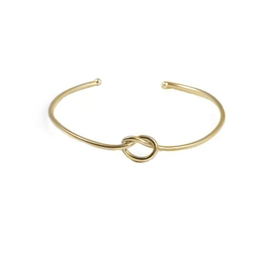 بنگل طلا 18 عیار زنانه اپال گلد مدل گره کد 0125