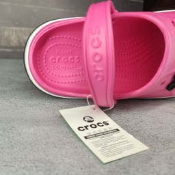 صندل زنانه طرح کراکس مدل پلاس رنگ سرخابی