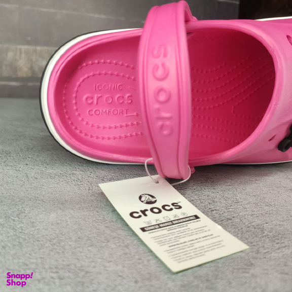 صندل زنانه طرح کراکس مدل پلاس رنگ سرخابی