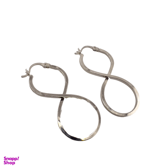 گوشواره زنانه ژوپینگ طرح بی نهایت کد XWE0005