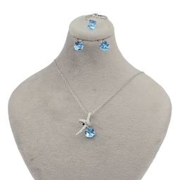 سرویس نقره زنانه طرح Swarovski کد DD777