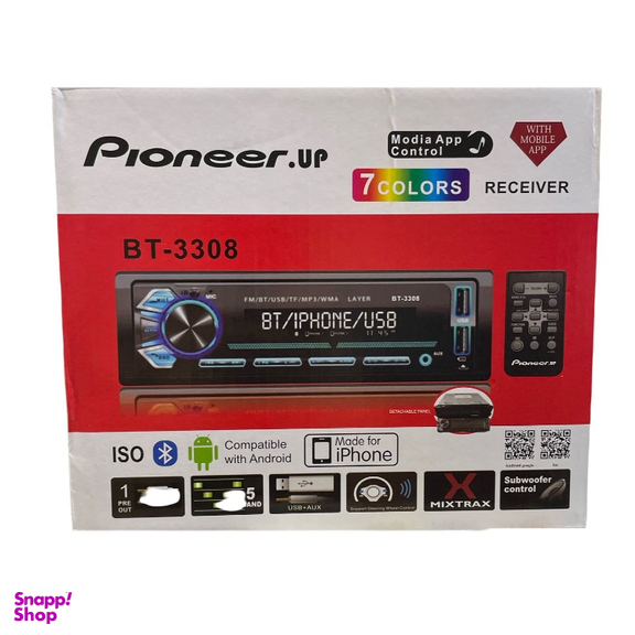 دستگاه پخش خودرو پایونیر مدل BT-3308 با کد 3308