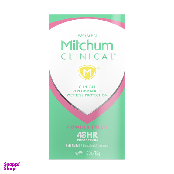 استیک ضد تعریق کلینیکال زنانه میچام مدل Powder Fresh وزن 45 گرم
