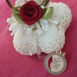 آویز گردنبند طلا 18 عیار زنانه مدل وان یکاد طرح خطاطی و دایره