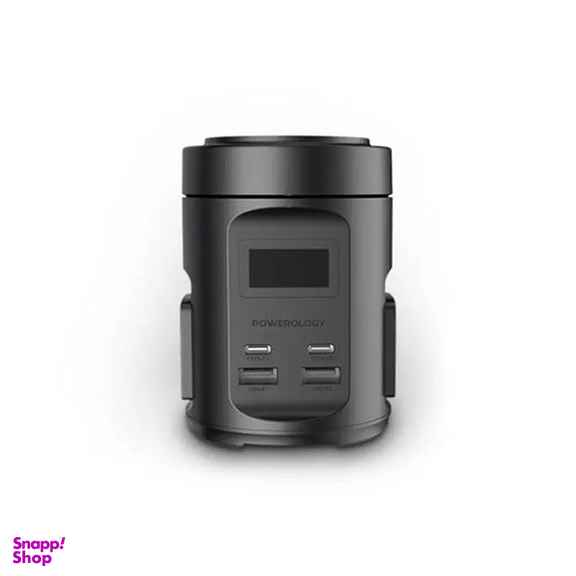 چند راهی برق و شارژر وایرلس مگ سیف پاورولوژی مدل MagSafe Power Hub PWCUQC014