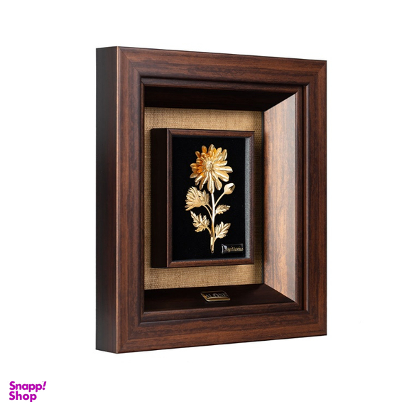 تابلو ورق طلا الون طرح گل داوودی