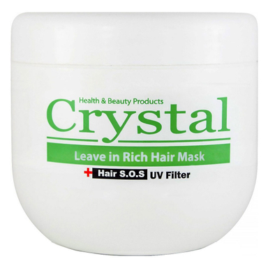 ماسک مو مغذی کریستال (Crystal) مدل بدون آبکشی حجم 500 میلی لیتر