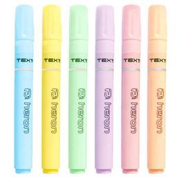 ماژیک علامت گذار هرون مدل پاستلی مجموعه 6 عددی