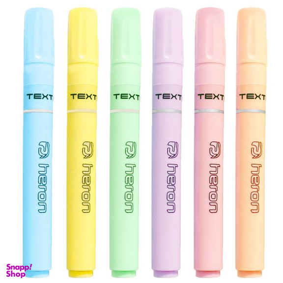 ماژیک علامت گذار هرون مدل پاستلی مجموعه 6 عددی