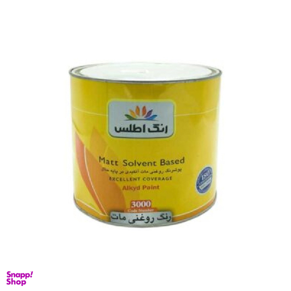 پوشرنگ روغنی اطلس کد 3000 حجم 1000 میلی لیتر