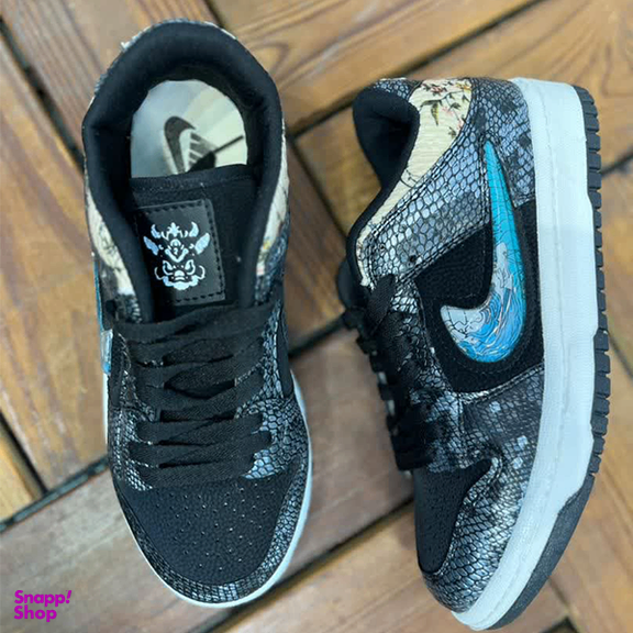 کتانی زنانه طرح نایکی مدل دراگون کد 1244 رنگ مشکی