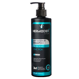 شامپو مو فری سولفات هرمودر مدل Zinc Pca مناسب برای موهای دارای شوره چرب حجم 400 میلی لیتر