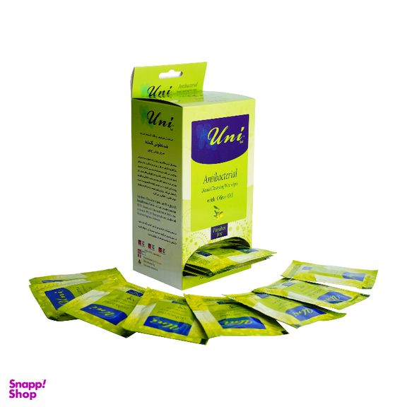 دستمال مرطوب ضدعفونی کننده یونی لد مدل روغن زیتون آنتی باکتریال بسته 40 عددی
