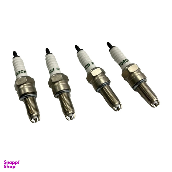 شمع موتورسیکلت تورچ مدل پالس دو پلاتین کد EL4223833 بسته ۴ عددی