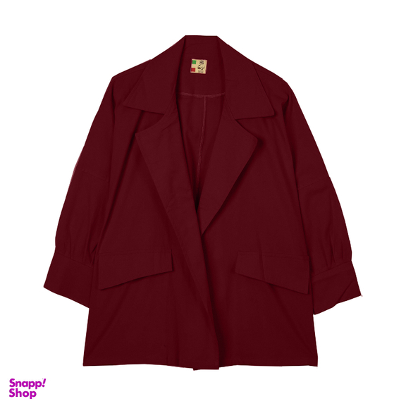 کت زنانه مدل فروردین رنگ زرشکی