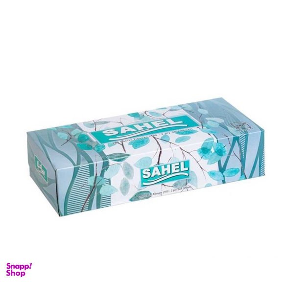 دستمال کاغذی جعبه ای ساحل طرح گل بسته 100 عددی