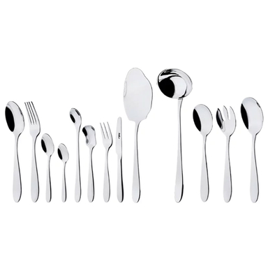 سرویس قاشق و چنگال 116 پارچه ناب استیل مدل ورونا