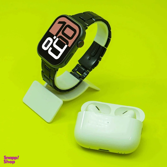 ساعت هوشمند ورنا مدل W46 max مجموعه ۷ بندی به همراه هندزفری بی سیم Airpod pro
