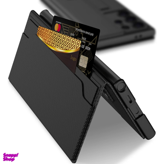 کیف چرم گوشی موبایل جی کی کی مدل Folding Support مناسب سامسونگ Galaxy S24 Ultra