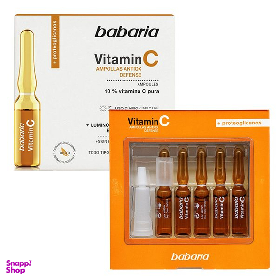 ویال روشن کننده باباریا مدل Vitamin C حجم 2 میلی لیتر بسته 5 عددی