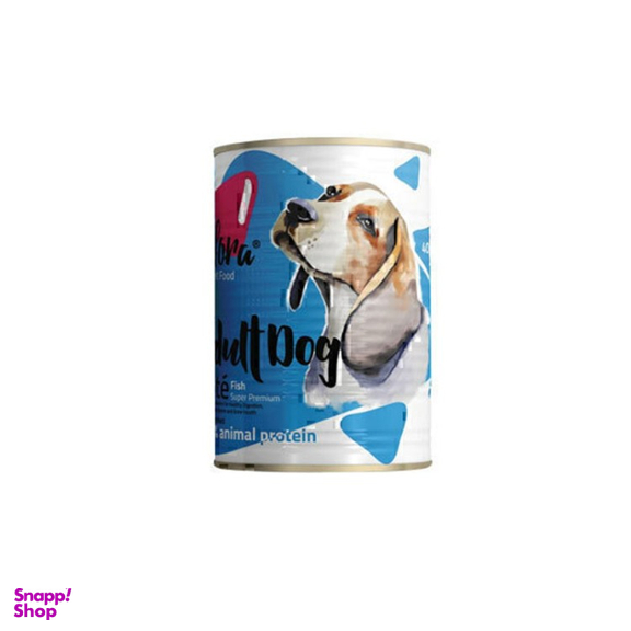 کنسرو غذای سگ نژاد متوسط فیفورا با طعم ماهی وزن 400 گرم