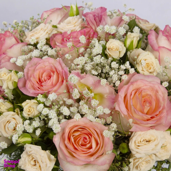 باکس گل رز و عروس گل باختر کد 1010