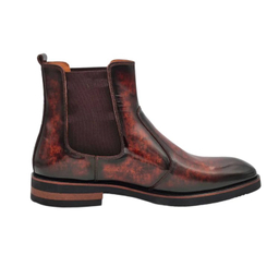 بوت مردانه چرم ریباری مدل X1 رنگ قهوه ای عسلی